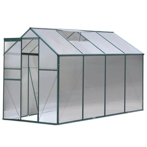 Garden Aluminum Greenhouse Green House Garden Shed Polycarbonate 2.52x1.9M