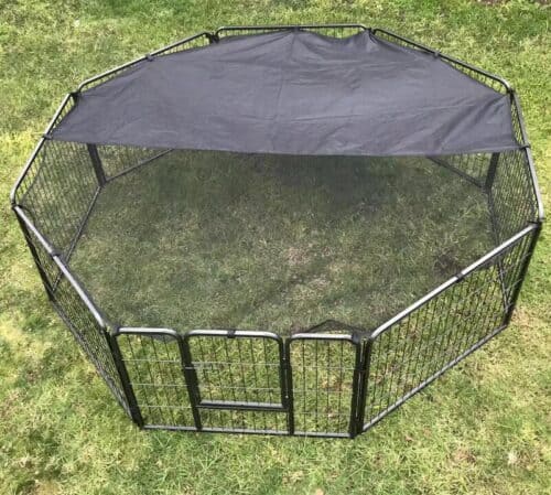 60 cm Heavy Duty Pet Dog Puppy Cat Rabbit Exercise Playpen Fence With Cover