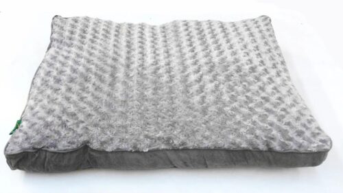 Medium Dog Puppy Pad Bed Kennel Mat Cushion Bed 85 x 60 cm Blue / Grey