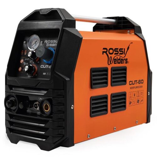 ROSSI 60A Plasma Cutter, Non-Touch Pilot ARC for Easy Cuts of Painted or Rusty Metals, DC Inverter Cutting Machine, Compressed Air