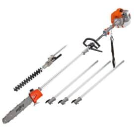 62CC Long Reach Pole Chainsaw Hedge Trimmer Pruner Chain Saw Cutter Multi Tool