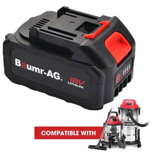 BAUMR-AG 18V 4Ah Lithium-Ion Battery for Cordless Wet & Dry Vacuums