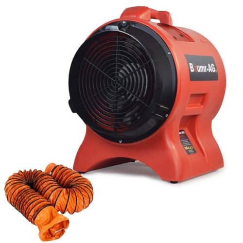 BAUMR-AG 300mm (12 inch) Portable Axial Air Mover Blower Fan with 10m Ventilation Duct