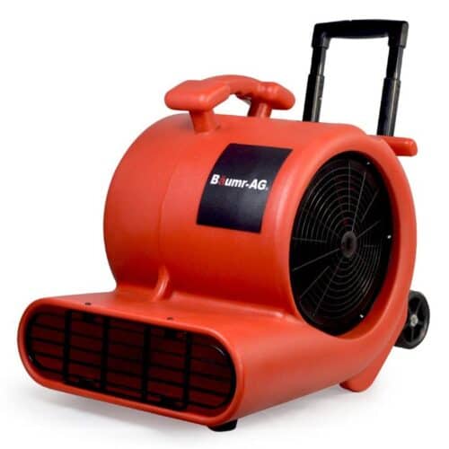 BAUMR-AG Carpet Floor Dryer Air Mover Blower Fan, 3-Speed, 1400CFM, Commercial/Home, Telescopic Handle and Wheels