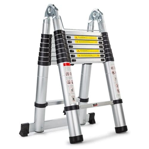 BULLET 5m Telescopic Aluminium Multipurpose Ladder Extension Alloy Extendable Step AUS