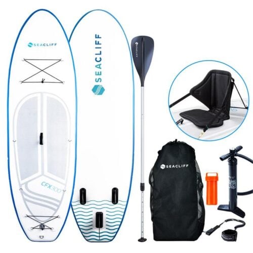 SEACLIFF Stand Up Paddle Board Inflatable 300cm SUP Paddleboard Kayak Surfboard - Blue