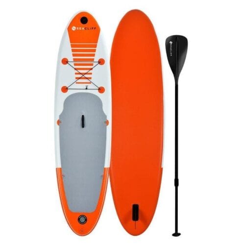 SEACLIFF Stand Up Paddle Board Inflatable 305cm SUP Paddleboard with GoPro Mount - Orange and White