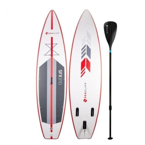 SEACLIFF Stand Up Paddle Board Inflatable 310cm SUP Paddleboard Surfboard Race - White and Red