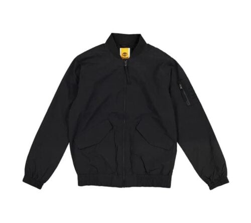 Durable Water-Repellent Bomber Jacket Black