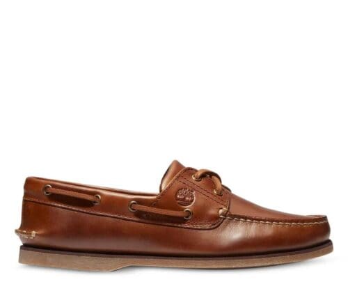 Men's Classic Leather Boat Shoe Brown 8 US Mens