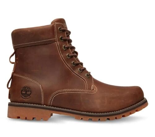 Men's Rugged Mid Lace Up 6-Inch Brown 7 US Mens