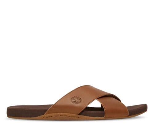 Men's Seaton Bay Cross-Strap Sandal Brown 7 US Mens