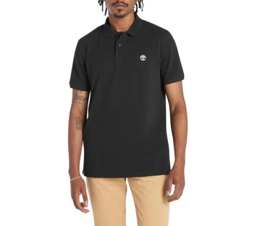 Millers River Pique Slim-Fit Polo Shirt Black