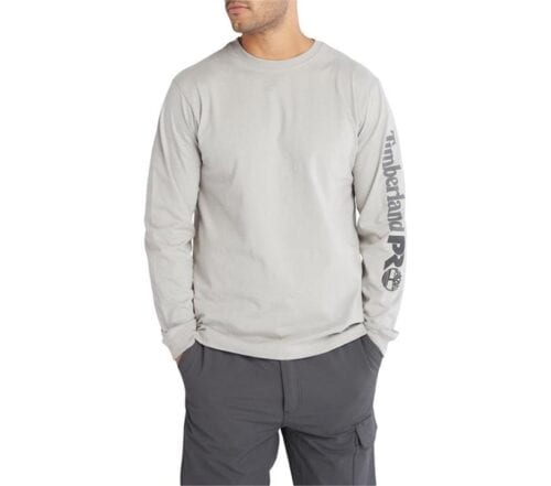 PRO Core Logo Long Sleeve Tee Grey