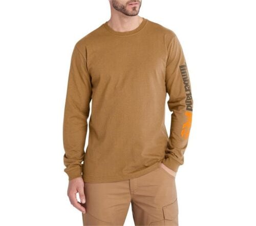 PRO Core Logo Long Sleeve Tee Wheat