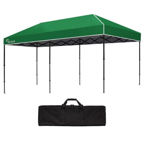 RED TRACK 6x3m Folding Gazebo, Most Compact Foldable Design, Carry bag, Portable Outdoor Popup Marquee for Camping Beach, Green