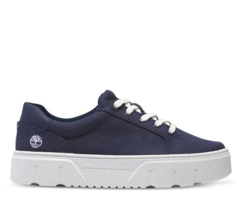 Women's Laurel Court Low Lace-Up Sneaker Navy 6 US Womens